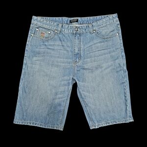 Mens Gucci Blue Denim Shorts Size 37-38 EUC